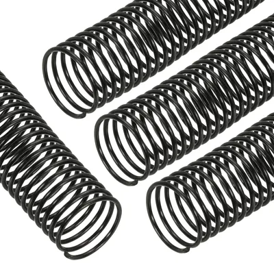 50 Kunststoff-Spiralbindespulen, 30 mm, 240 Blatt, 4:1 Teilung, schwarz