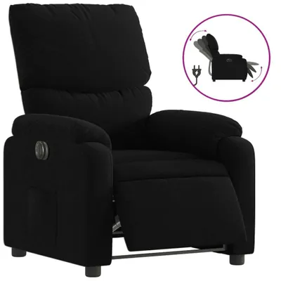 Produktbild von vidaXL Relaxsessel Elektrisch Schwarz Stoff