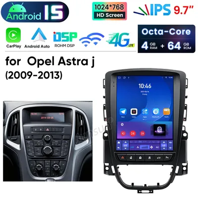 Produktbild von Für Opel Astra J Buick EXCELLE Verano 9.7" Autoradio Android 15 Carplay GPS Navi WIFI 4G BT DAB+ SWC USB DSP 4GB+64GB 8-Kern