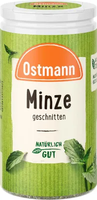 Produktbild von Ostmann Minze geschnitten vielseitig angenehm aromatisch Packung 12g