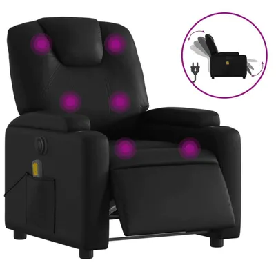 Produktbild von Massagesessel Elektrisch Schwarz Kunstleder