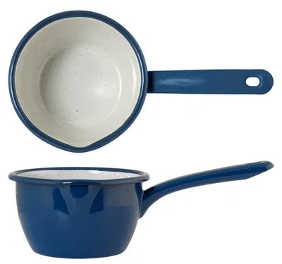 Obrázok produktu pre Smaltovaný hrniec H&H s výlevkou, 12 cm