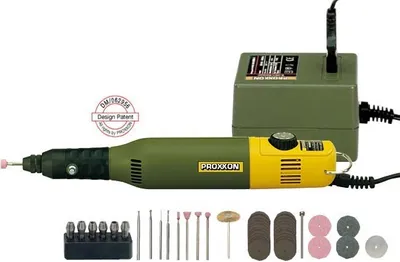 Produktbild von Proxxon 28515 Modellbauer- und Gravierset mit Bohr- und Fräsgerät MICROMOT 50/E