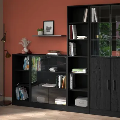 Produktbild von Bücherregal Hobby Länge 41 cm-5 Fachböden-schwarz