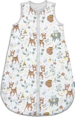 Produktbild von SENSILLO Babyschlafsack 0-9 Monate - Wärmeisolierung - Größe M 50x80 - Abenteuer Wald
