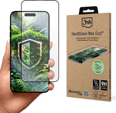 Image de 3mk Écran Verre trempé HardGlass Max Eco pour Apple iPhone 15 Pro Max 0,3mm 9H