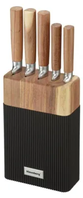 Image de Klausberg Ensemble de couteaux dans un bloc en acacia 63932