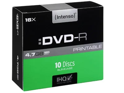 Produktbild von Intenso DVD-R 16x SC 4,7GB  10St Print