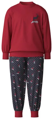 Productafbeelding van CALIDA Family & Friends pyjama voor kinderen, gemaakt van 100% biologische katoen, met een zachte