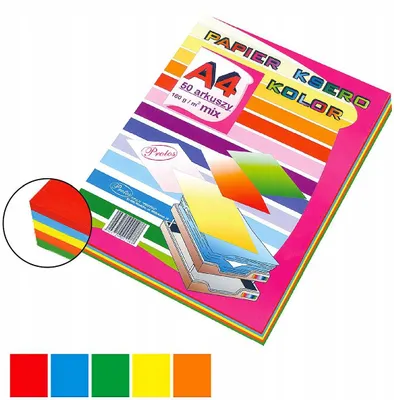 Produktbild von Protos Kopierpapier A4 160g bunt, 50 Blatt