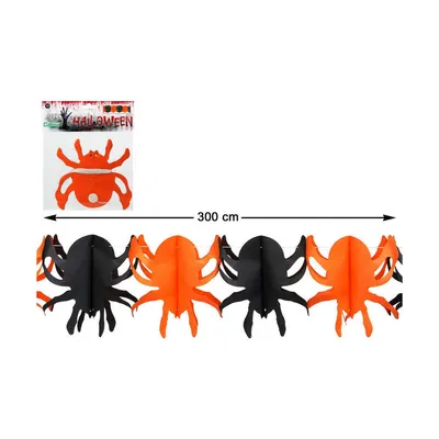 Obrázek produktu pro Pavouk z girlandy 300 cm Halloween