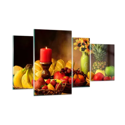Produktbild von Bilder auf glas - Banane Korb Essen Früchte - 120x70cm - Glasbilder - Wandbilder - Kunstdruck - zum Aufhängen bereit - Wanddekoration aus Glas - Glas Bilder - Wandbild auf Glas - GDL120x70-0462
