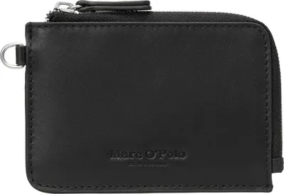 Produktbild von Marc O'Polo Leder Kartenhalter Tuure Zip Wallet Black schwarz