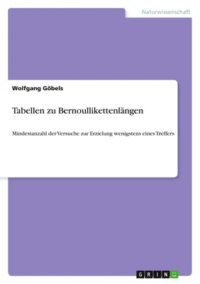 Produktbild von Tabellen zu Bernoullikettenlängen