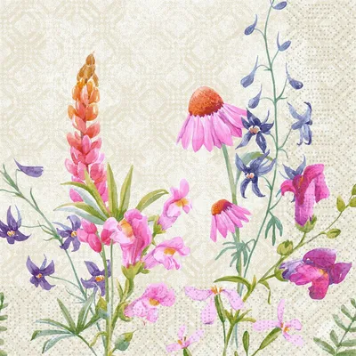 Zdjęcie produktu dla Duni Servietten Floret 40x40cm 3lagig 250 Stück 1er Pack