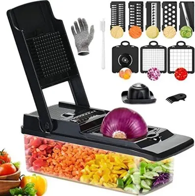 Immagine prodotto di Tagliaverdure vegetariano multifunzione - Tagliaverdure manuale - Tagliaverdure