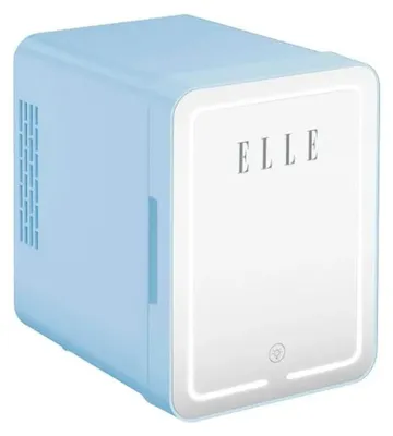 Produktbild von Mini-Kühlschrank mit LED-Schminkspiegel ELLE 4L blau