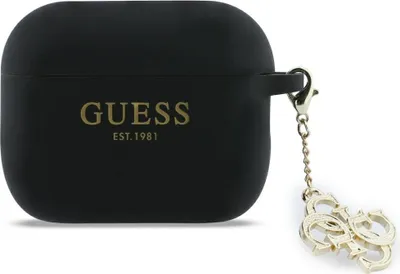 Obrázok produktu pre Silikónové puzdro Guess 4G Charm pre AirPods Pro 3, čierne
