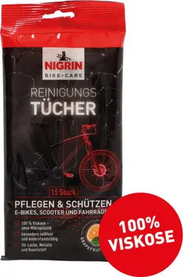 Produktbild von NIGRIN BIKE-CARE Reinigungs- und Pflegetuch - für E-Bike, Scooter und Fahrrad
