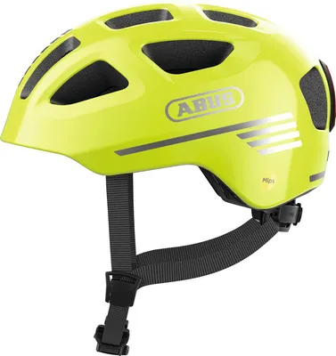 Produktbild von ABUS Fahrradhelm Youn-I 3.0 MIPS mit Mips-Aufprallschutz, Rücklicht und Magnetverschluss - City-Helm für Jugendliche und Erwachsene - signal yellow, Größe S