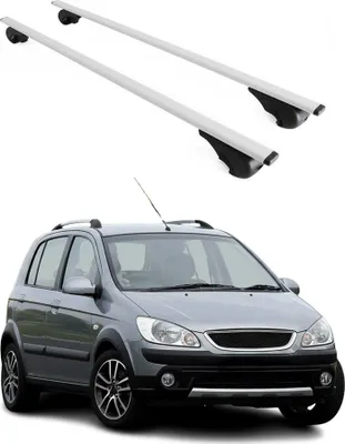 Immagine prodotto di Barre portatutto trasversali per Hyundai Getz 2002-2009, colore argento