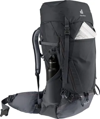 Obrázek produktu pro Deuter Futura Air Trek, Vršek, Horolezectví, Černá, Unisex, Polyamid, Polyethersulfon (PES), Postranní kapsa