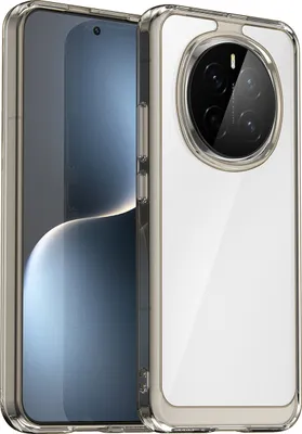 Immagine prodotto di Custodia per Honor Magic7 trasparente, protettiva in silicone TPU antiurto grigio titanio