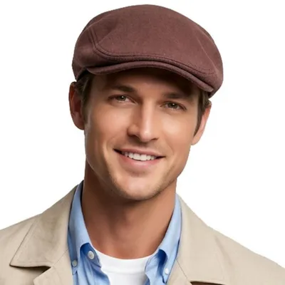 Produktbild von Schiebermütze Herren Baumwolle Gummizug Einheitsgröße Kaffee
