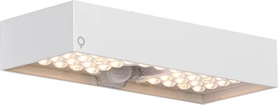 Produktbild von Außenwandleuchte Weiß mit Abblendlicht und Solarsensor Kayo