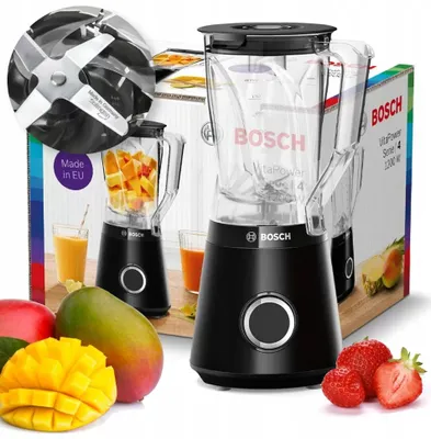 Bosch VitaPower MMB6141B Standmixer, 1200 W, 1,5 l Tritan-Krug, schwarz