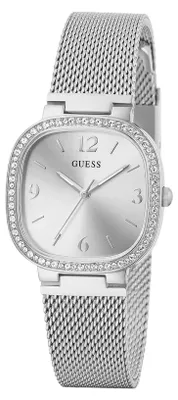 Produktbild von Guess Tapestry Damen Quarz Armbanduhr Silber Edelstahl GW0354L1