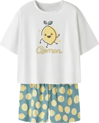 Produktbild von Name It Boxy Lemon Pyjama Mädchen