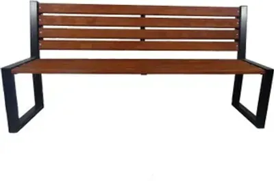 Produktbild von Gartenbank Parkbank Gartenmöbel Holzbank 182x90cm Metall Holz Garten Bank Sitzbank Möbel