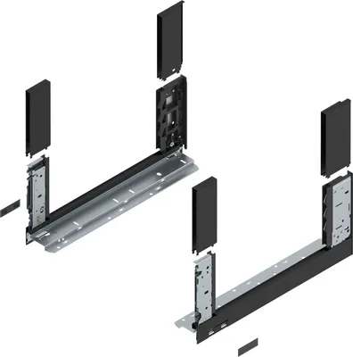 Produktbild von BLUM LEGRABOX free, Zarge Höhe C, NL 400, Carbonschwarz