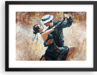 Produktbild von Gerahmtes Poster - Schwarzer Rahmen - tanzen sie - 40x30 cm - Wand Bild - Wanddeko - Wandbilder - Kunstposter - Wandposter - Bilderrahmen - Bilder - Kunstdruck - Wandbild - P2BAA40x30-3773
