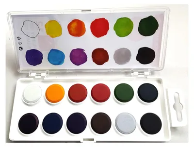 Produktbild von KOH Farbkasten Brilliant Aquarell Ø 22,5mm Wasserfarben 12er