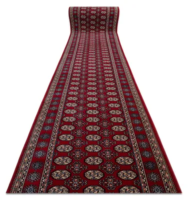 Imagen del producto de Corredor de lana NAIN Roseta 6177 51066 burdeos / beige 80cm rojo 80x400 cm