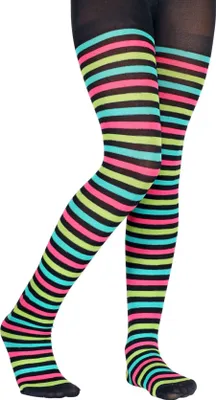 Produktbild von Bunt gestreifte Strumpfhose für Mädchen