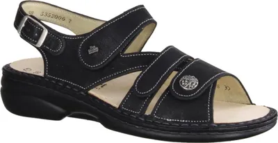 Produktbild von Finn Comfort Gomera, Damenschuhe, bequeme Sandale, Leder, Schwarz - Marken Finn Comfort, Schwarz, leder (brina)