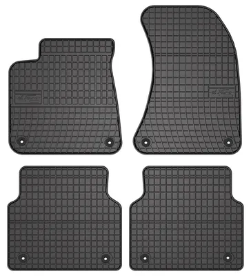 Productafbeelding van Rubberen automatten voor Audi A8 D4 2009-2017 (sedan) – 4-delig, zwart, op maat – Wielganizator SolidPRO