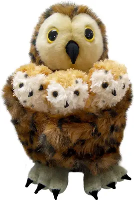 Produktbild von The Puppet Company Handpuppe Waldkauz mit Fingerpuppen - Kuscheleule