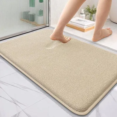 Immagine prodotto di Tappeto da bagno in velluto - confortevole e assorbente - 1 pezzo - vari colori