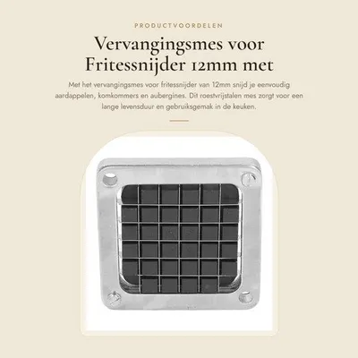 Produktbild von Ersatzmesser für Kartoffelschnitter, 12 mm, mit Druckblock