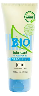 Produktbild von Gleitmittel auf Wasserbasis, biologisch, "Sensitiv", 100 ml, für erhöhte Empfindlichkeit