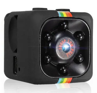Obrázek produktu pro Mini kamera 640*480P, inteligentní akční kamera, barevné vysoké rozlišení, záznam v cyklu, záznamové zařízení, zabezpečení domácnosti, černá barva