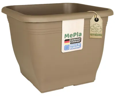 Produktbild von MePla - Pflanzkübel Quadrat 33x33 taupe