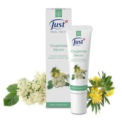 Produktbild von Just Couperose Serum Holunder-Wundklee reduziert Rötungen sichtbar 30 ml