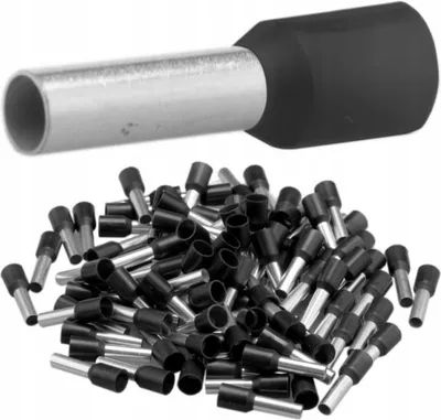 Produktbild von Isolierte Aderendhülse 6.0/12 schwarz (100 Stk.)