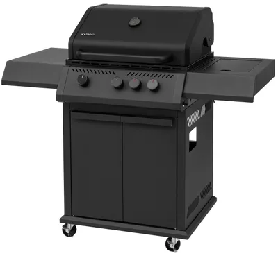 Produktbild von tepro 3+1 Brenner Gasgrill Woodlake – 3-Brenner-Gasgrill mit Infrarot-Keramik-Seitenbrenner