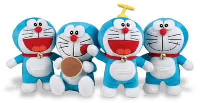 Produktbild von Doraemon, weiches Plüschtier, 20-22 cm Größe, verschiedene Farben